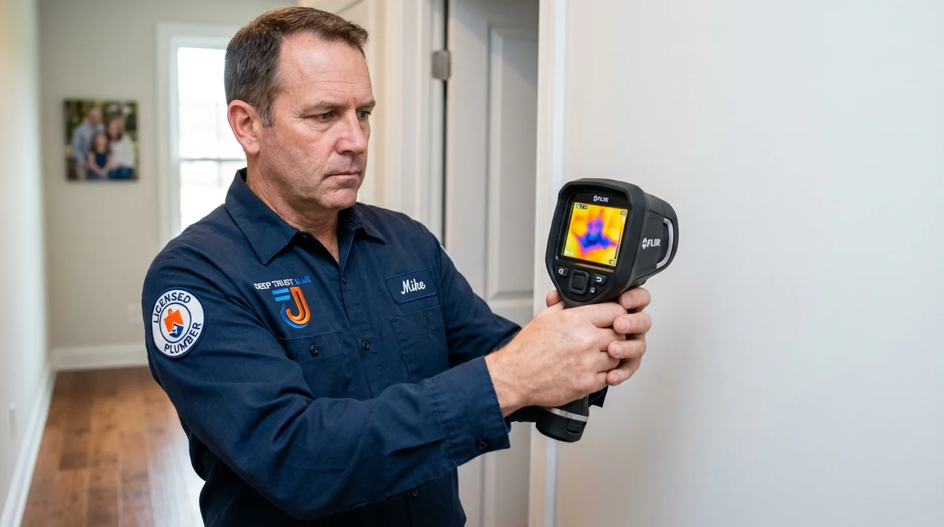 Thermal imaging leak detection by Johns Plumbing LLC in King